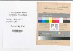 Entnazifizierung Karl Galuschky , geb. 14.04.1898 (Rechtsanwalt)