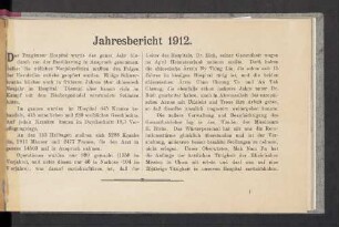 Jahresbericht 1912