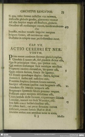 Cap. VII. Actio Cerebri Et Nervorum