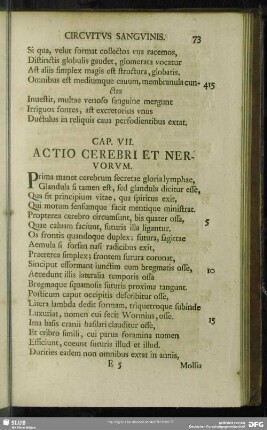 Cap. VII. Actio Cerebri Et Nervorum