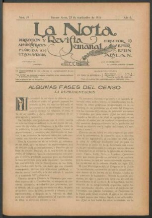 Algunas fases del censo : La representación