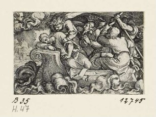 Christus schläft während des Sturms auf dem See Genezareth, Blatt 7 der Folge "Leben Christi"