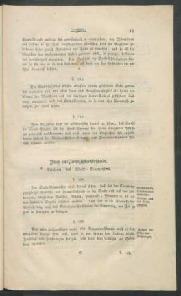 Zwey und Zwanzigster Abschnitt. Pflichten des Stadt-Baumeisters.