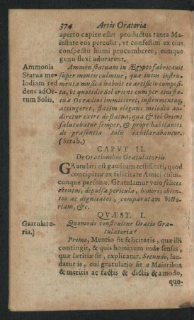 Caput II. [X.] De Orationibus Gratulatoriis.