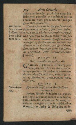 Caput II. [X.] De Orationibus Gratulatoriis.