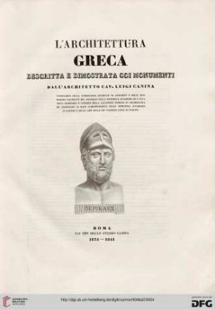 Tavole: L' architettura antica: Sezione 2, Architettura greca : Monumenti