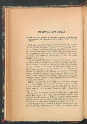 Del Buenos Aires antiguo