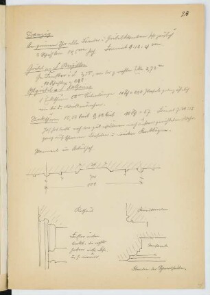 Rathaus, Danzig: Details (aus: Skizzen- und Fotoalbum 20)