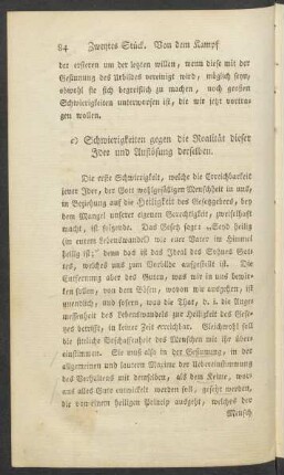 c) Schwierigkeiten gegen die Realität dieser Idee und Auflösung derselben
