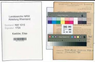 Entnazifizierung Elise Kaebbe , geb. 02.12.1903 (Schneiderin)