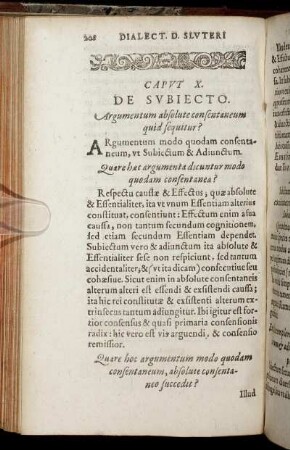 Caput X. De Subiecto.