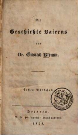 Die Geschichte Baierns