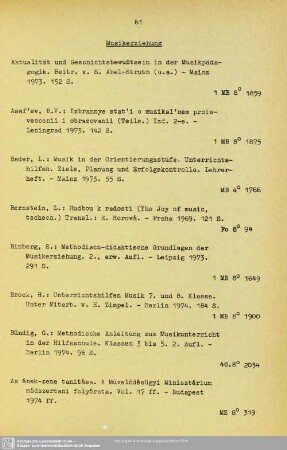 Musikerziehung