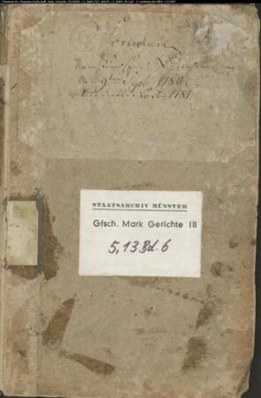 Belege zum Hypothekenbuch ("Scrinium") des Ksp. Lüdenscheid Bd. 6