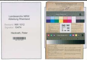 Entnazifizierung Peter Heckrath , geb. 28.05.1896 (Landwirt)