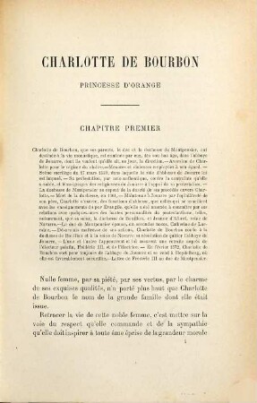 Charlotte de Bourbon, Princesse d'Orange
