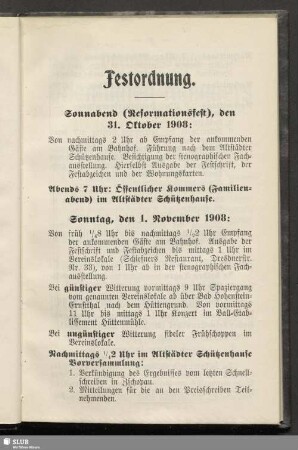 Festordnung