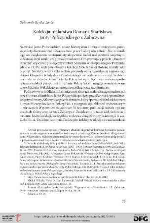 Kolekcja malarstwa Romana Stanisława Janty‑Połczyńskiego z Żabiczyna