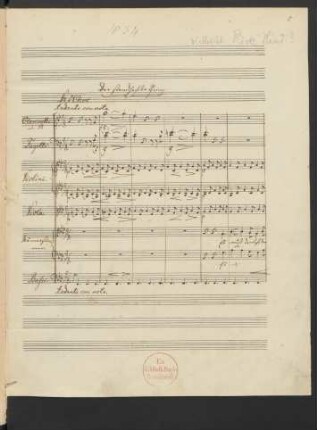 Musik zu Der standhafte Prinz; Coro, orch; MWV M 7