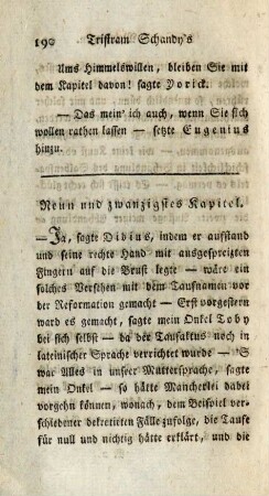 Neun und zwanzigstes Kapitel