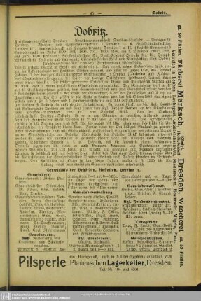 Behördenverzeichnis : Verzeichnis der Behörden, Anstalten, Vereine etc.
