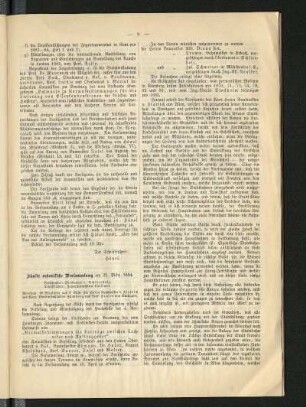 Fünfte ordentliche Versammlung am 25. März 1884