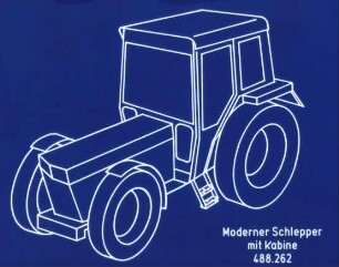 Moderner Schlepper mit Kabine