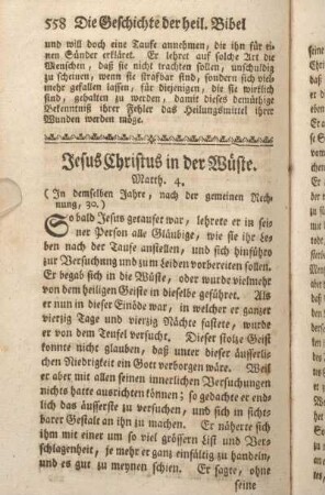 Jesus Christus in der Wüste. Matth. 4.