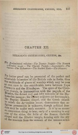 Chapter XII: Religious Ceremonies, Creeds, etc.
