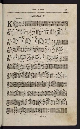 47-57, Violino I. Missa V.