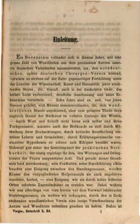Zeitschrift für Medicin, Chirurgie und Geburtshilfe. 10. 1856