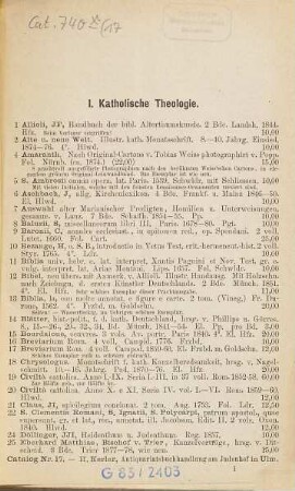 Antiquarischer Katalog von Heinrich Kerler. 17
