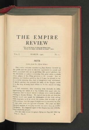 Vol. I. March 1901. No. 2.