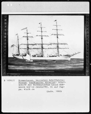 Schulschiff des Norddeutschen Lloyd "Herzogin Sophie Charlotte"