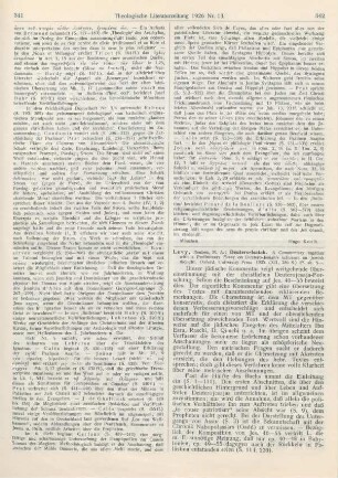 342-343 [Rezension] Levy, Reuben, Deutero-Isaiah. A Commentary together with a Preliminary Essay on Deutero-Jsaiah’s influence on Jewish thought