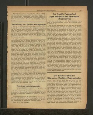 Der Bundesausschuß des Allgemeinen Deutschen Beamtenbundes,