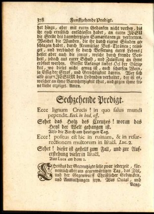 Sechzehende Predigt