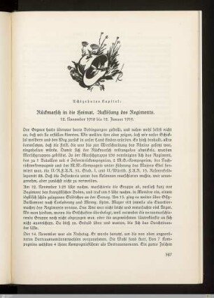 XVIII. Rückmarsch in die Heimat. Auflösung des Regiments