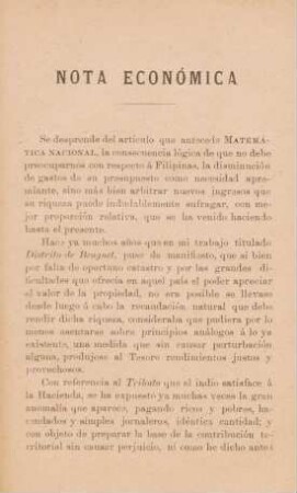 Nota económica