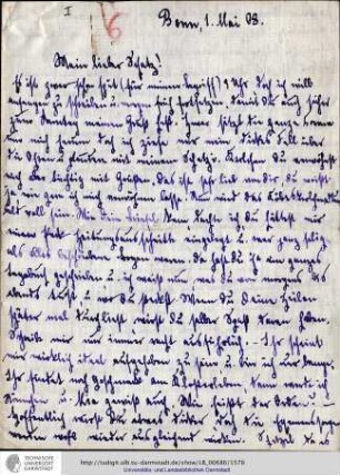 Brief vom 01.05.1908
