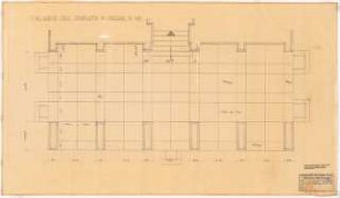 Reichsluftfahrtministerium, Berlin: Durchgang L5 (Granitplattenbelag): Grundriss 1:20