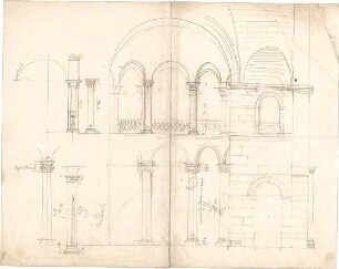 Thiersch, August ; Athen (Griechenland); Stoa des Hadrian - Museum (Teilansichten, Details)