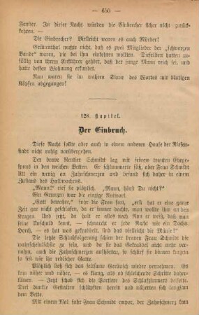 128. Kapitel. Der Einbruch.