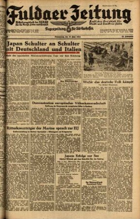 Ausgabe vom Donnerstag, den 17. Juni 1943.