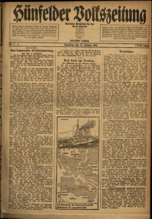 Zweite Ausgabe vom Samstag, den 10. Januar 1920.