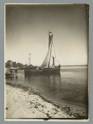 Vor der Abfahrt im Strand von Nidden am Haff