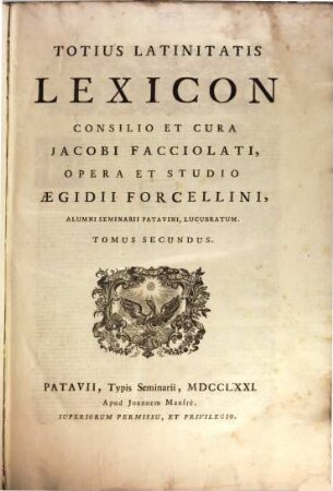 Totius latinitatis lexicon. 2