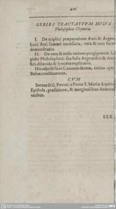 DE TRIPLICI PRAEPARATIONE AURI ET ARGENTI.