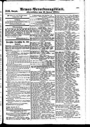 316.Ausgabe. Dienstag, 12. Januar 1915