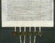 Die Gebrüder Dr. Ulrich, Eberhard, Wilhelm und Georg von Thürheim ("Tu/o/rhain") [Unterthürheim Gde. Buttenwiesen/Lkr. Dillingen] verkaufen dem Heiliggeistspital in Ulm [abgegangen, Bereich Neue Straße, Lagerbuch 261/2 und 254] und seinen Pflegern, den Ulmer Ratsherren Veit Rudolf und Matthäus Laupin ("Lupin"), sowie dem Hofmeister des Spitals Andreas Utzel ihren Halbteil an der Fischweide in Gögglingen ("Go/e/gklingen") [Stadt Ulm] mit Haus, Stadel und einem Korb auf der Hofstatt zwischen dem Gut der Neyffin und der Hofstatt des Johann Kißling. Davon haben sie bisher jährlich 13 Pfund als Zins bezogen. Außerdem verkaufen sie ihnen ihren Halbteil an zwei Wiesen, die ihnen bisher jährlich 14 Gulden Zins ertragen haben, sowie ihren Halbteil an einer Wiese, die derzeit der Ammann zu Gögglingen Leonhard Groß gegen einen jährlichen Zins von 7 Pfund bewirtschaftet. Der andere Halbteil an Fischweide und Wiese gehört bereits dem Spital. Dafür haben die Käufer Georg von Thürheim ein jährliches Leibgeding in Höhe von 60 Gulden und Magdalena von Thürheim, Nonne im Klarissenkloster Königsfelden ("Kunigsvelden") [Gde. Windisch Kanton Aargau/Schweiz], ein Leibgeding in Höhe von 5 Gulden verschrieben.